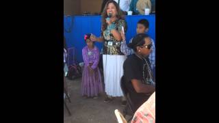 Michelle Thomas sings National Anthem in Navajo [upl. by Nyar97]