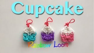 EASY Rainbow Loom Cupcake Charms [upl. by Anayit]