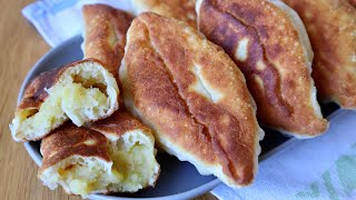 Piroschki mit Kartoffeln und Zwiebeln  Teig ohne Hefe [upl. by Orlantha]