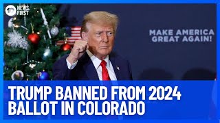 Donald Trump Banned From Colorado States Presidential Ballot  10 News First [upl. by Atsev32]