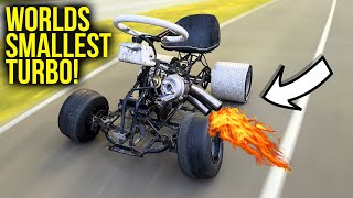 Installing a TURBO on our BUDGET 50cc Drift Kart [upl. by Naed176]