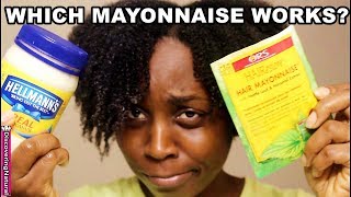 Mayonnaise For Hair Before and After  WHICH WORKS BETTER [upl. by Nanerb]