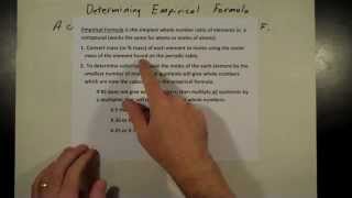 Determining Empirical Formula From Mass [upl. by Halie]