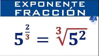 Potencia con exponente fracción [upl. by Attesor]