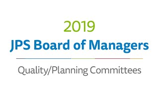 JPS Board QualityPlanning Meeting  September 2019 [upl. by Anavoj]