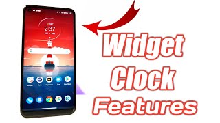 Moto g Fast Stock Widget clock Features [upl. by Skricki11]