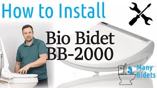 How to Install the Bio Bidet BB2000 toilet seat [upl. by Comethuauc995]