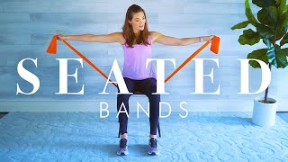 Resistance Band Chair Exercises for Seniors amp Beginners  Full Body 30 minute Workout [upl. by Araem]