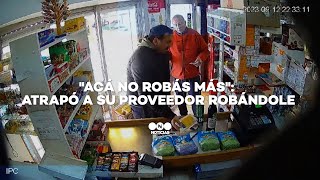 quotAcá NO ROBÁS MÁSquot ATRAPÓ a su proveedor robándole  TELEFE NOTICIAS [upl. by Eelsnia]