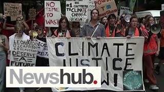 School Strike 4 Climate Thousands gather across NZ to protest climate change inaction  Newshub [upl. by Eicart]