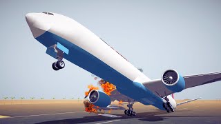 Airplanes Take Off Fails amp Crashes 5  Besiege [upl. by Attenra]