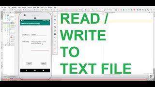 How to Read  Write To File  Android StudioKotlin [upl. by Ebneter754]