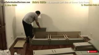 Nabru Sofa Assembly Guide  5 Corner Sofa Frame and Covering [upl. by Gearalt]