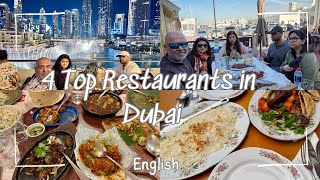 DUBAI 4 Top Restaurants I English [upl. by Wasserman]