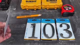 Install amp Review  Distinctions 4Inch House Numbers [upl. by Blackstock]