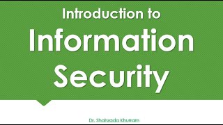 Introduction to Information Security [upl. by Laeynad]