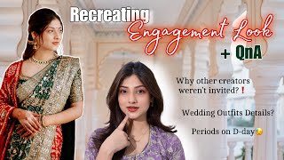 Recreating My ENGAGEMENT Look💍 QnA ✨  Manasi Mau [upl. by Ramel]