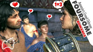 Assassins Creed Odyssey FOURSOME Romance AC Odyssey Choices Consequences Gay LGBT [upl. by Recor181]