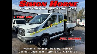 Bargain Ford Transit Tipper for sale 350 LWB 20TDCi 130 Double Cab only 64k VanSalesScotlandcouk [upl. by Ahsilav319]