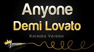 Demi Lovato  Anyone Karaoke Version [upl. by Wiburg]