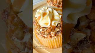 Brown Butter Vanilla Pecan Cupcakes W Vanilla Bourbon Cream filling amp Salted Caramel Pecan Crumble [upl. by Milburn]