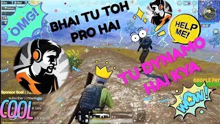 DYNAMO PLAYED WITH RANDOM SQUAD AND GETS CHICKEN DINNER  FAKE DYNAMO FUNNY GAMEPLAY  PUBG MOBILE [upl. by Eellah]