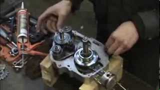 Chinese dirt bike gearbox assembly [upl. by Aym]