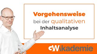 Vorgehensweise bei der qualitativen Inhaltsanalyse [upl. by Loveridge]