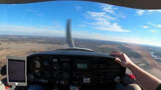 Diamond DA20 Simulated Engine Failure at Mason Michigan KTEW [upl. by Notsruht]