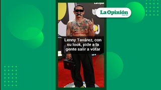 Premios Juventud 2024 Lenny Tavárez con su look pide a la gente salir a votar  La Opinión [upl. by Darlene369]