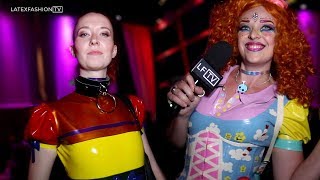 Latex Outfits at GFB 2018  LatexFashionTV [upl. by Labanna302]