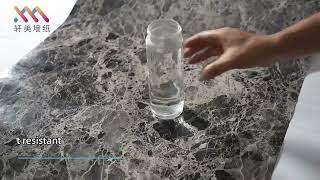 marble wallpaper home decor 3d wallpaper bathroom decoration interior decor [upl. by Elitnahc]