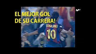 El debut de Ronaldinho en Barcelona FiebreMaldini [upl. by Ariuqahs]