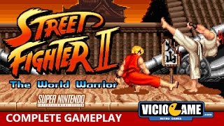 🎮 Street Fighter 2 SNES Complete Gameplay [upl. by Nussbaum934]