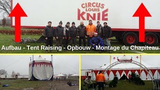 Build up Winter Circus Louis Knie  Aufbau  Montage  Montaggio [upl. by Fosdick]