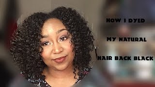 Watch me dye my hair back black ION hair dye [upl. by Maddie]