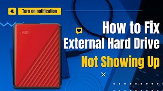 How to Fix External Hard Drive Not Showing Up 2024 Windows 1110 [upl. by Nollahs]