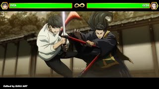 Yuta Okkotsu vs Geto Suguru WITH HEALTHBARS  Jujutsu Kaisen 0 [upl. by Palumbo200]