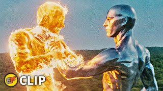 Human Torch vs Silver Surfer  Fantastic Four Rise of the Silver Surfer 2007 Movie Clip HD 4K [upl. by Kenzie198]