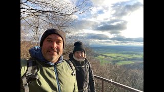 Wandern mit PanoramaAusblick am Hohenstein im Weserbergland [upl. by Enelime]