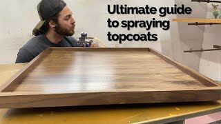 Ultimate guide to spraying top coats  HVLP  Woodworking [upl. by Amiarom449]