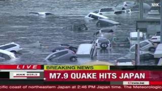 CNN Live broadcast of first moments of quake [upl. by Ainel]