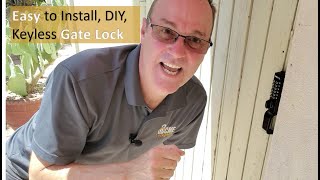 Easy DIY Mechanical Keyless Gate Lock Installation [upl. by Seabrook]