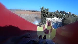 Sharp Twists Water Slide at WaterWorld Themed WaterPark [upl. by Imit]