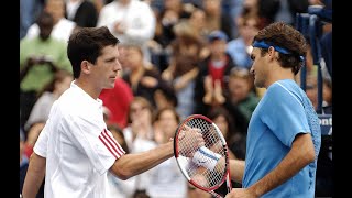 Tim Henman vs Patrick Rafter 1998 Wimbledon R4 Highlights [upl. by Ecnaled]