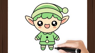 How To Draw a ELF KAWAII I Easy [upl. by Edgard]