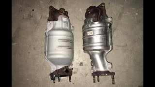 20052017 Honda Odyssey Catalytic Converter Removal Bank 1 amp 2 [upl. by Ettenaj51]