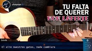 Como tocar Tu Falta de Querer en Guitarra MON LAFERTE  Tutorial Acordes [upl. by Cort]