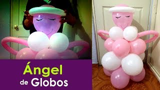 Como hacer un angel de globos [upl. by Chasse]