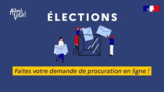 Élections  Simple rapide et efficace  Faites votre demande de procuration en ligne [upl. by Cilka]